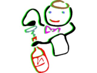 Sticker Custom Preview Image #054728 Entertainment Dining Waiter23