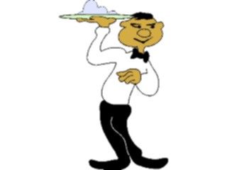 Sticker Custom Preview Image #054733 Entertainment Dining Waiter28