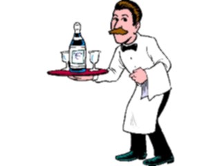 Sticker Custom Preview Image #054742 Entertainment Dining Waiter37