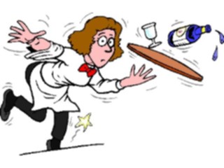 Sticker Custom Preview Image #054795 Entertainment Dining Waitress11