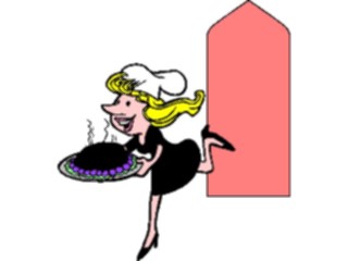 Sticker Custom Preview Image #054797 Entertainment Dining Waitress13