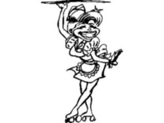 Sticker Custom Preview Image #054798 Entertainment Dining Waitress14