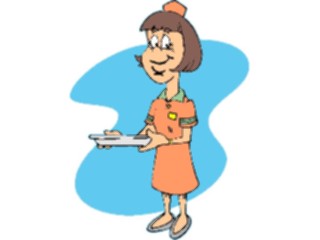 Sticker Custom Preview Image #054800 Entertainment Dining Waitress16