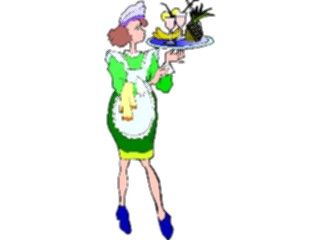Sticker Custom Preview Image #054802 Entertainment Dining Waitress18
