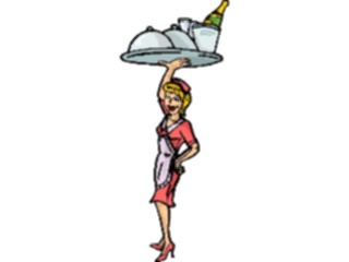 Sticker Custom Preview Image #054803 Entertainment Dining Waitress19