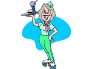 Sticker Custom Preview Image #054804 Entertainment Dining Waitress20