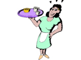 Sticker Custom Preview Image #054805 Entertainment Dining Waitress21