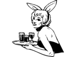 Sticker Custom Preview Image #054806 Entertainment Dining Waitress Cocktail