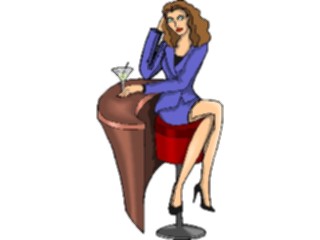 Sticker Custom Preview Image #054812 Entertainment Dining Womanat Bar