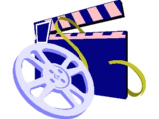 Sticker Custom Preview Image #054907 Entertainment Drama Film Clapboard Film Reel
