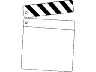Sticker Custom Preview Image #054909 Entertainment Drama Film Clapboard Frame2
