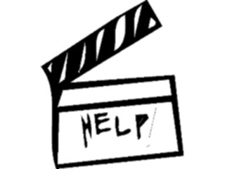 Sticker Custom Preview Image #054911 Entertainment Drama Film Clapboard Help