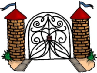 Sticker Custom Preview Image #055537 Fantasy Medieval Images Castle Gates1