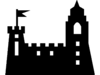 Sticker Custom Preview Image #055544 Fantasy Medieval Images Castle Silhouette03