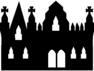Sticker Custom Preview Image #055563 Fantasy Medieval Images Castle Silhouette22