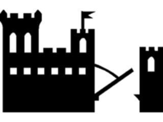 Sticker Custom Preview Image #055566 Fantasy Medieval Images Castle Silhouette25
