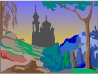 Sticker Custom Preview Image #055571 Fantasy Medieval Images Castle Silhouette30