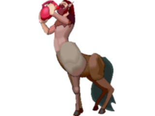 Sticker Custom Preview Image #055593 Fantasy Medieval Images Centaur Drinking
