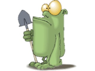 Sticker Custom Preview Image #055710 Fantasy Medieval Images Creaturewith Shovel