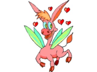 Sticker Custom Preview Image #055747 Fantasy Medieval Images Donkey Flying