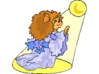 Sticker Custom Preview Image #055970 Fantasy Medieval Images Elf Girlin Moon