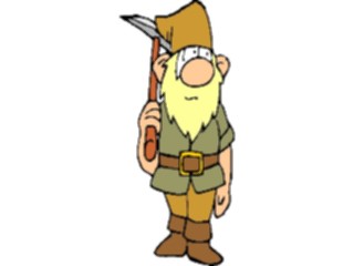 Sticker Custom Preview Image #055971 Fantasy Medieval Images Elf Miner
