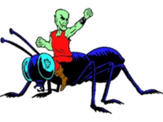 Sticker Custom Preview Image #055975 Fantasy Medieval Images Elf Riding Ant