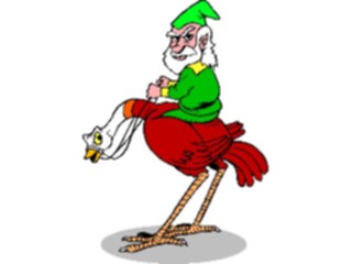 Sticker Custom Preview Image #055977 Fantasy Medieval Images Elf Riding Bird2