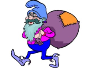 Sticker Custom Preview Image #055986 Fantasy Medieval Images Elfwith Sack