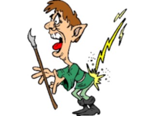 Sticker Custom Preview Image #055989 Fantasy Medieval Images Elf Zapped