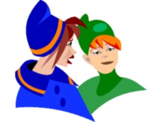 Sticker Custom Preview Image #055992 Fantasy Medieval Images Elves Talking