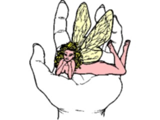 Sticker Custom Preview Image #056127 Fantasy Medieval Images Fairyin Hand1