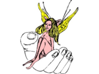 Sticker Custom Preview Image #056128 Fantasy Medieval Images Fairyin Hand2
