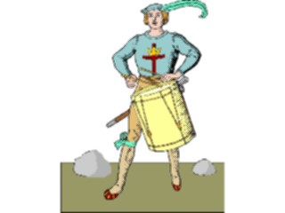 Sticker Custom Preview Image #056142 Fantasy Medieval Images Field Drummer
