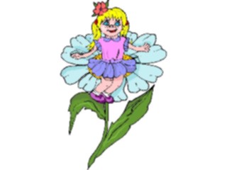 Sticker Custom Preview Image #056153 Fantasy Medieval Images Flower Girl