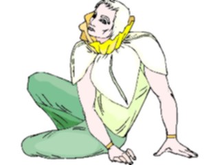 Sticker Custom Preview Image #056155 Fantasy Medieval Images Flower Man