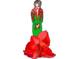 Sticker Custom Preview Image #056156 Fantasy Medieval Images Flower Woman01