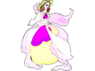 Sticker Custom Preview Image #056159 Fantasy Medieval Images Flower Woman04