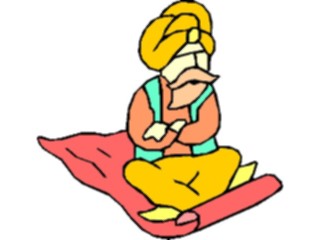 Sticker Custom Preview Image #056173 Fantasy Medieval Images Flying Carpet1