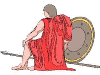 Sticker Custom Preview Image #056184 Fantasy Medieval Images Footman Roman7