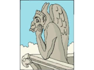 Sticker Custom Preview Image #056197 Fantasy Medieval Images Gargoyle04
