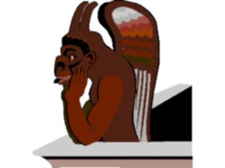 Sticker Custom Preview Image #056201 Fantasy Medieval Images Gargoyle08