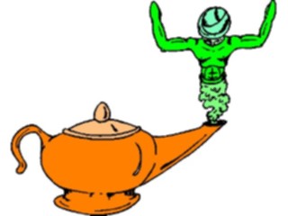 Sticker Custom Preview Image #056230 Fantasy Medieval Images Genie Lamp8