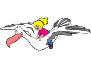 Sticker Custom Preview Image #056244 Fantasy Medieval Images Girl Riding Bird