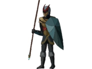 Sticker Custom Preview Image #056319 Fantasy Medieval Images Guardwith Spear4