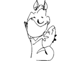 Sticker Custom Preview Image #056351 Fantasy Medieval Images Horned Guy