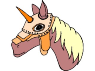 Sticker Custom Preview Image #056354 Fantasy Medieval Images Horse Horned Helmet