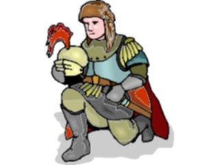 Sticker Custom Preview Image #056499 Fantasy Medieval Images Knight Kneeling2