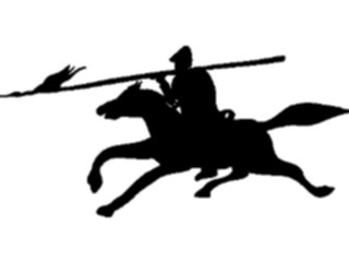 Sticker Custom Preview Image #056515 Fantasy Medieval Images Knight Silhouette05