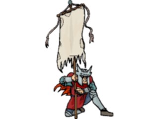 Sticker Custom Preview Image #056530 Fantasy Medieval Images Knightwith Banner
